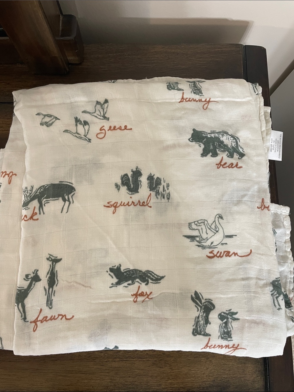 Saranoni Swaddle Baby Newborn Blanket Bamboo Cotton buck bear bunny swan geese